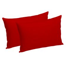 Set 2 Fete perne (Huse) tricot jerse, bumbac 100%, 50x70 cm, Rosu