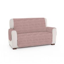 Husă canapea 2 locuri tip cuvertură matlasată 130x205 cm cu laterale, reversibilă, Lila Ralex Pucioasa 