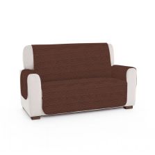 Husă canapea 2 locuri tip cuvertură matlasată 130x205 cm cu laterale, reversibilă, Maro Ralex Pucioasa 