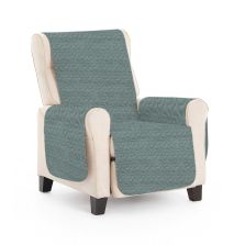 Husă fotoliu tip cuvertură matlasată 60 x 177 cm cu laterale, reversibilă, Gri Deschis Ralex Pucioasa 