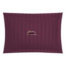 Fata de perna Damasc Bumbac 100% dunga 1 cm, 50 x 70 cm, Pucioasa, Mov
