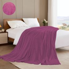 Patura Cocolino DOT gofrata 200x230 cm Lila Ralex Pucioasa 