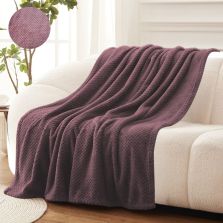 Patura Cocolino DOT gofrata 200x230 cm Maro Ralex Pucioasa 