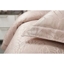 Lenjerie pat dublu Jacquard Satin 6 piese, cearsaf pat 220x240 cm, pilota 200x220 cm, 2 fete perne 50x70 si 70x70 cm JQ6P1