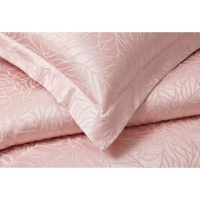 Lenjerie pat dublu Jacquard Satin 6 piese, cearsaf pat 220x240 cm, pilota 200x220 cm, 2 fete perne 50x70 si 70x70 cm JQ6P7