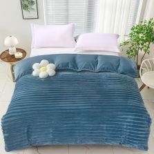 Patura Cocolino Line 200x230 cm Cristina, Albastru, Ralex Pucioasa 