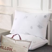 Pernă pană și puf de gâscă umplutură super densă 50x70 cm, fața bumbac 100%, Ralex Pucioasa