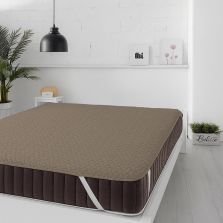 Protecție pat matlasată ultrasonic imperial impermeabilă pentru saltea de 120x200 cm Bej Închis