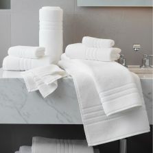 Prosop baie 70x140 cm Luxury 100% Bumbac Lux 600 gr./mp, Alb 