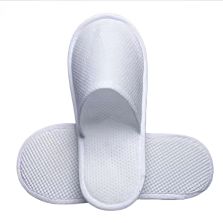 Papuci tip Hotel și SPA din frotir 60 grame/mp și talpă cauciuc 4 mm, de unică folosință CLEAN STEP D, Alb