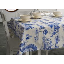 Fata de masa antimurdarire 120x160 cm, Model vintage Albastru Ralex Pucioasa 