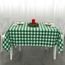 Față de masă rotundă Antimurdarire motive Crăciun 140 cm, Alb/Verde Ralex Pucioasa 