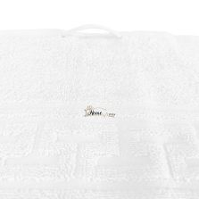 Prosop baie de fata Lux 50 x 90 cm Greek Border 100% Bumbac 650 gr./mp, Alb 