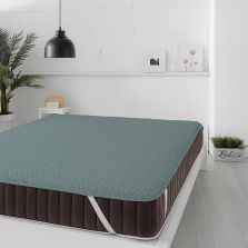 Protecție pat matlasată ultrasonic imperial impermeabilă pentru saltea de 140x200 cm Gri Deschis