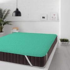 Protecție pat matlasată ultrasonic imperial impermeabilă pentru saltea de 140x200 cm Verde Mint