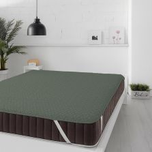 Protecție pat matlasată ultrasonic imperial impermeabilă pentru saltea de 160x200 cm Gri Închis