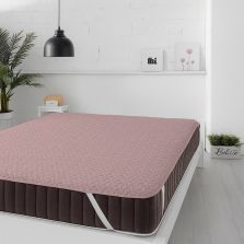 Protecție pat matlasată ultrasonic imperial impermeabilă pentru saltea de 160x200 cm Lila