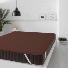Protecție pat matlasată ultrasonic imperial impermeabilă pentru saltea de 160x200 cm Maro