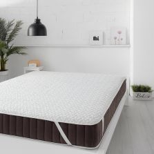 Protecție saltea pat matlasată ultrasonic imperial impermeabilă, Alb, Pucioasa