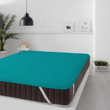 Protecție pat matlasată ultrasonic imperial impermeabilă pentru saltea de 90x200 cm sau 100x200 cm Turcoaz