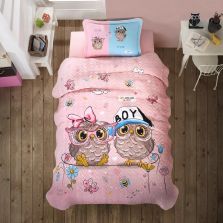 Cuvertură matlasată de pat 1 persoană 180x240 cm și Față pernă 50x70 cm, Clasy PUHU