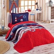 Cuvertură matlasată de pat 1 persoană 180x240 cm și Față pernă 50x70 cm, Clasy ROTA