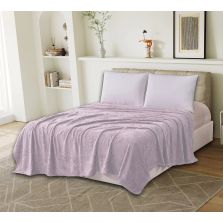 Patura Cocolino UNI pentru pat dublu 200x230 cm, model fluturi Lila Ralex Pucioasa 