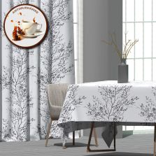 Fata de masa antimurdarire 140x180 cm, Copac inflorit Gri Ralex Pucioasa 