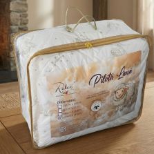 Pilotă matlasată Lână, imprimeu oite, Alb, Pucioasa