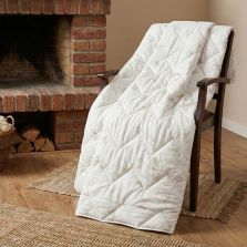 Pilotă matlasată Lână, imprimeu oite, Alb, Pucioasa