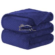 Patura Cocolino DOT gofrata 200x230 cm Albastru Ralex Pucioasa 