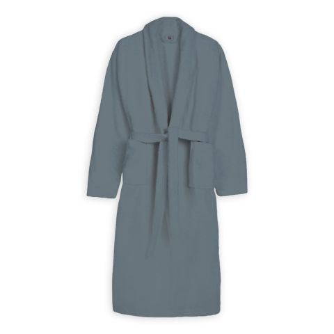 Halat de baie si SPA Hotel cu guler Kimono Velur 100% Bumbac, unisex XL/XXL, 420 grame/mp, Gri