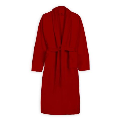 Halat de baie si SPA Hotel cu guler Kimono Velur 100% Bumbac, unisex XL/XXL, 420 grame/mp, Rosu
