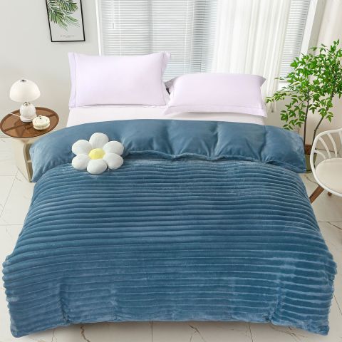 Patura Cocolino Line 200x230 cm Cristina, Albastru, Pucioasa