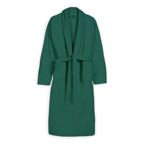 Halat de baie si SPA Hotel cu guler Kimono Velur 100% Bumbac, unisex L-XL, 420 grame/mp, Verde