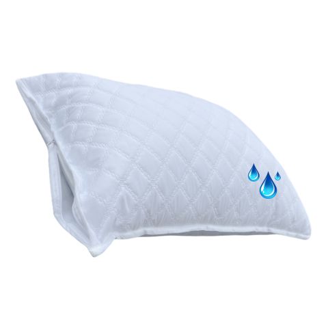 Protecție perna impermeabilă matlasată cu fermoar 40x40 cm