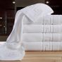 Pachet 5 prosoape baie de fata 50x90 cm Bumbac 100% Greek Border 450 grame/mp, Alb 