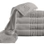 Pachet 5 prosoape baie de corp 70x140 cm Bumbac 100%, Greek Border 500 grame/mp, Gri
