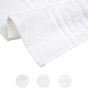 Prosop baie de fata 50x90 cm Bumbac 100% Greek Border 550 grame/mp, Alb 