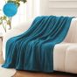 Patura Cocolino DOT gofrata 200x230 cm Bleu