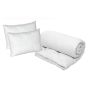 Pachet economic lenjerie pat dublu Finet 6 piese + 2 perne matlasate 50x70 cm + pilota 200x215 cm primavara toamna AVA