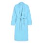 Halat de baie si SPA Hotel cu guler Kimono Velur 100% Bumbac, unisex L-XL, 420 grame/mp, Bleu