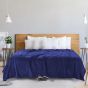 Patura Cocolino DOT gofrata 200x230 cm Albastru