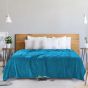 Patura Cocolino DOT gofrata 200x230 cm Bleu